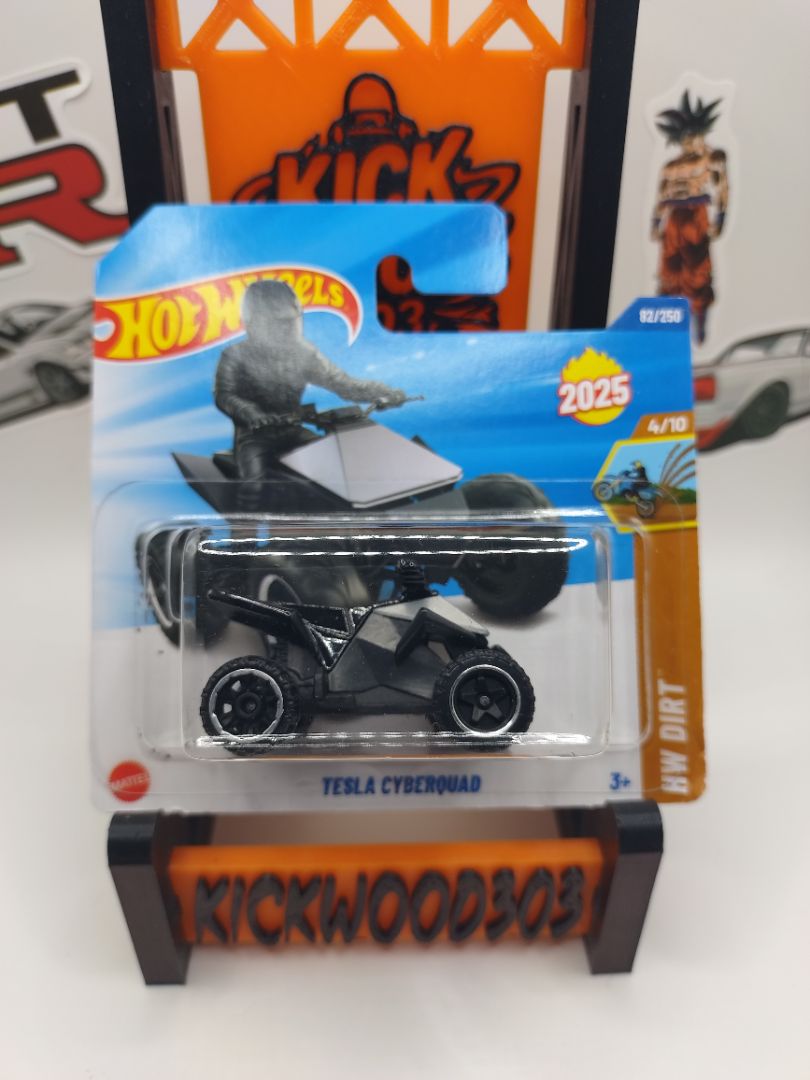 Silver Hot Wheels Tesla Cyber Quad