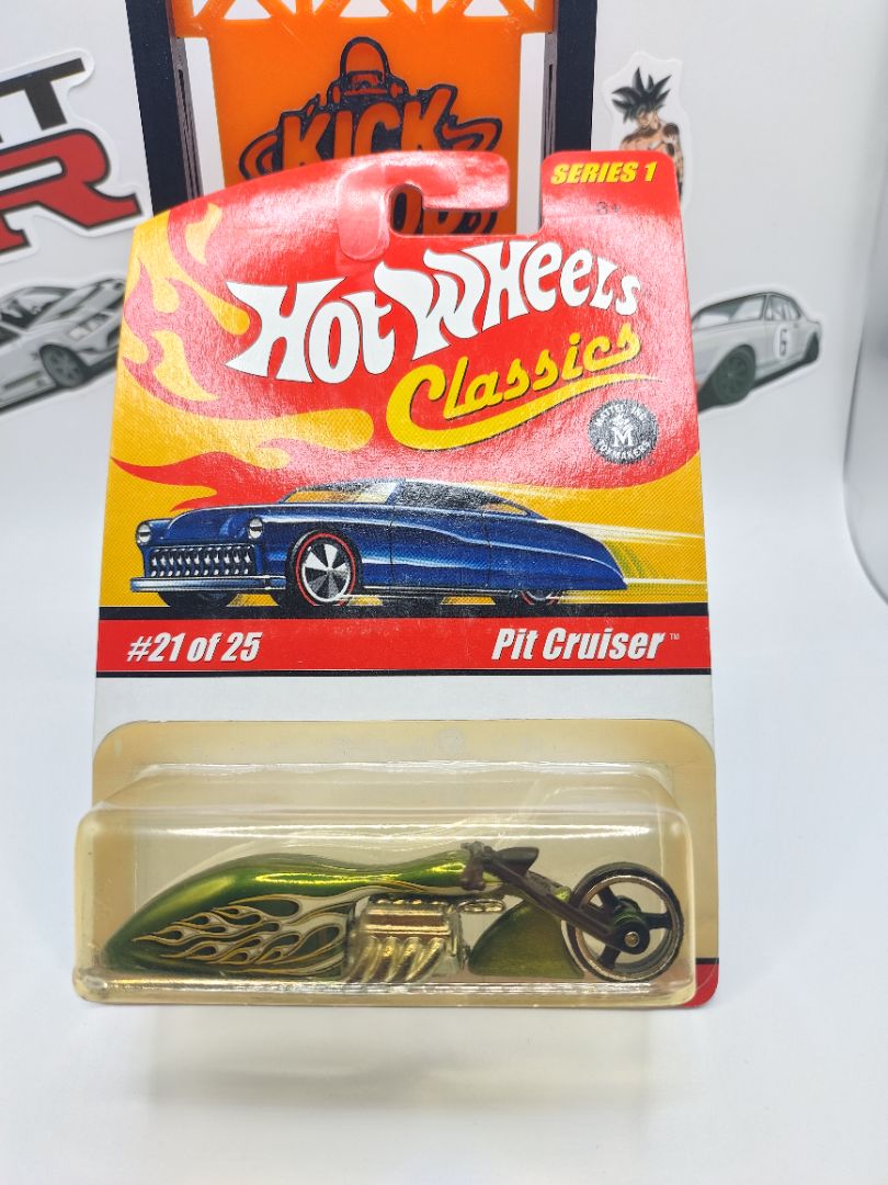Antifreeze green Hot Wheels Pit Cruiser Motorcycle