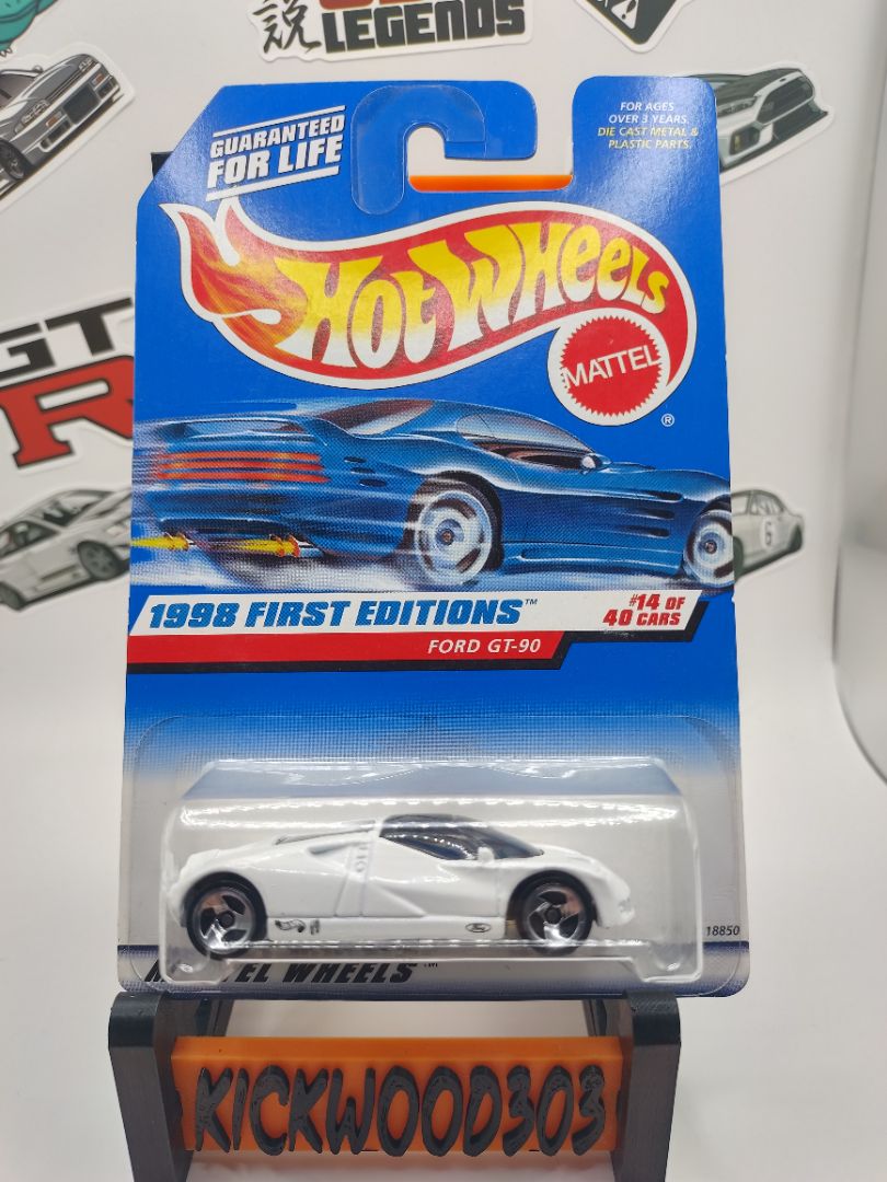 White Hot Wheels Ford GT-90