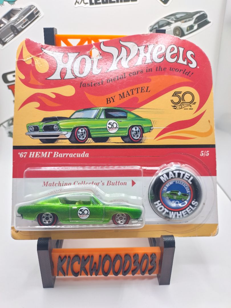 Green Hot Wheels 67 Hemi Barracuda
