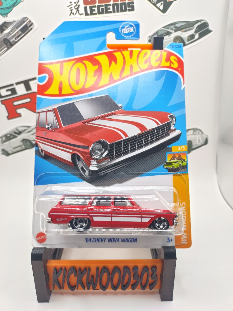 Red Hot Wheels 64 Chevy Nova Wagon