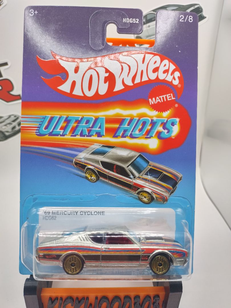 Silver Hot Wheels 69 Mercury Cyclone Hot Ones