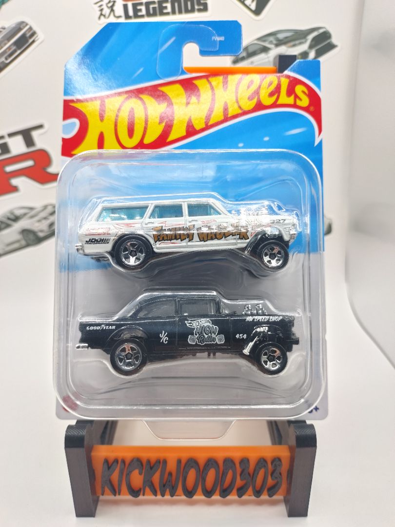 Black Hot Wheels GASSER 2PK Chevy Bel-Air