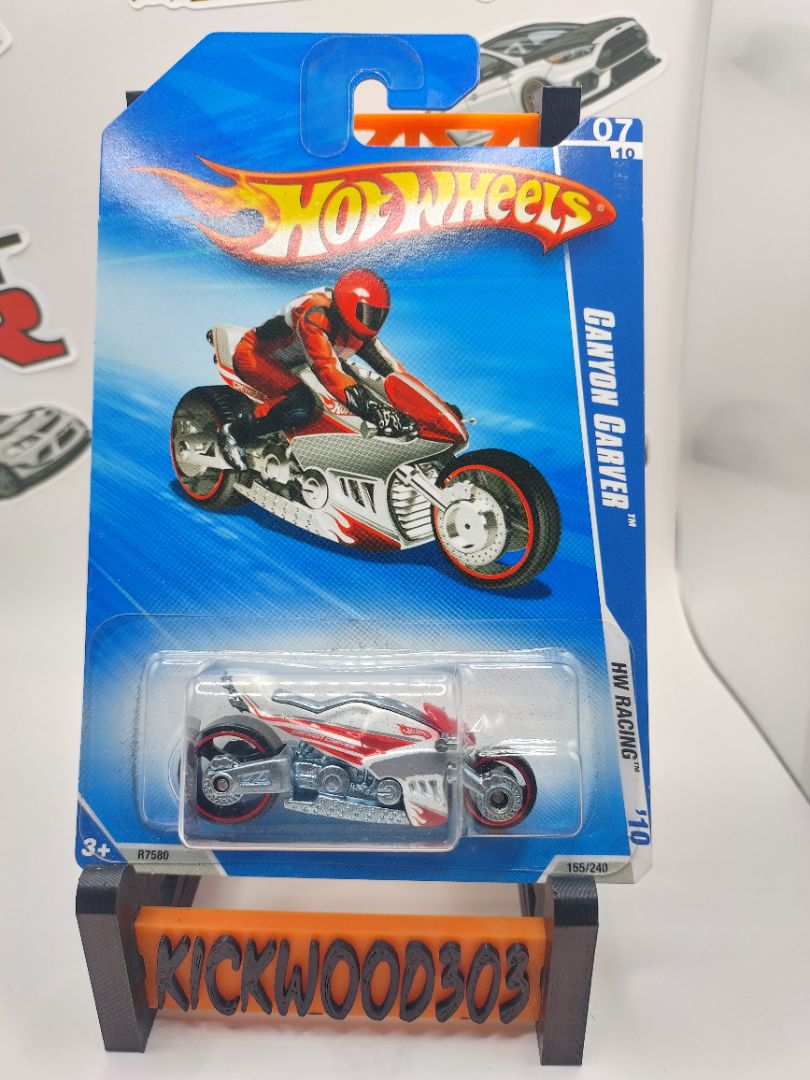 Red Hot Wheels Canyon Carver Motorcycle