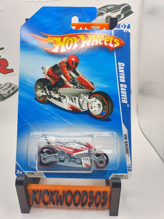 Red Hot Wheels Canyon Carver Motorcycle