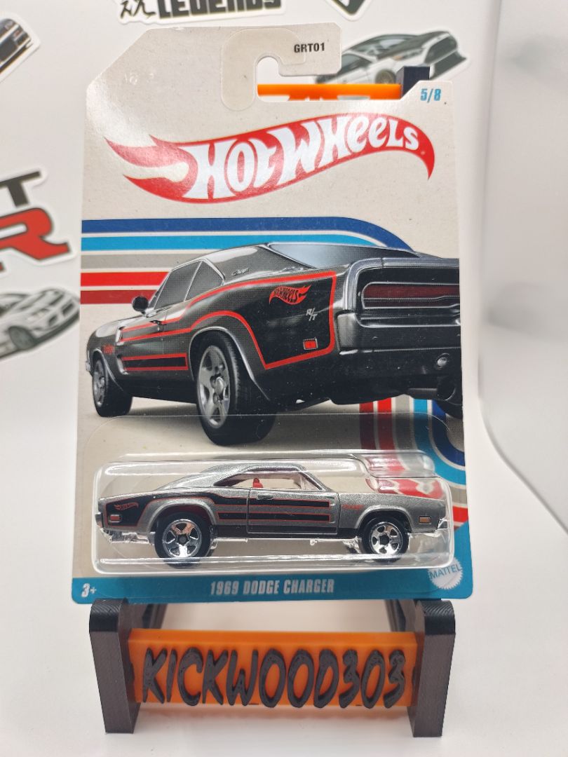 Silver Hot Wheels 1969 Dodge Charger