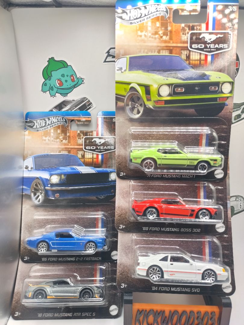 Multi Hot Wheels 60th anniversary For Mustang