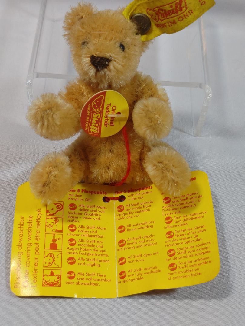 Gold or Light Brown Steiff Steiff Historic Miniature Bear "Gold", 3"