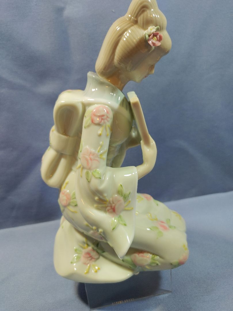 1981 KPM Porcelain Japanese Geisha Figurine, 8.5"
