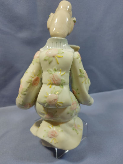 1981 KPM Porcelain Japanese Geisha Figurine, 8.5"