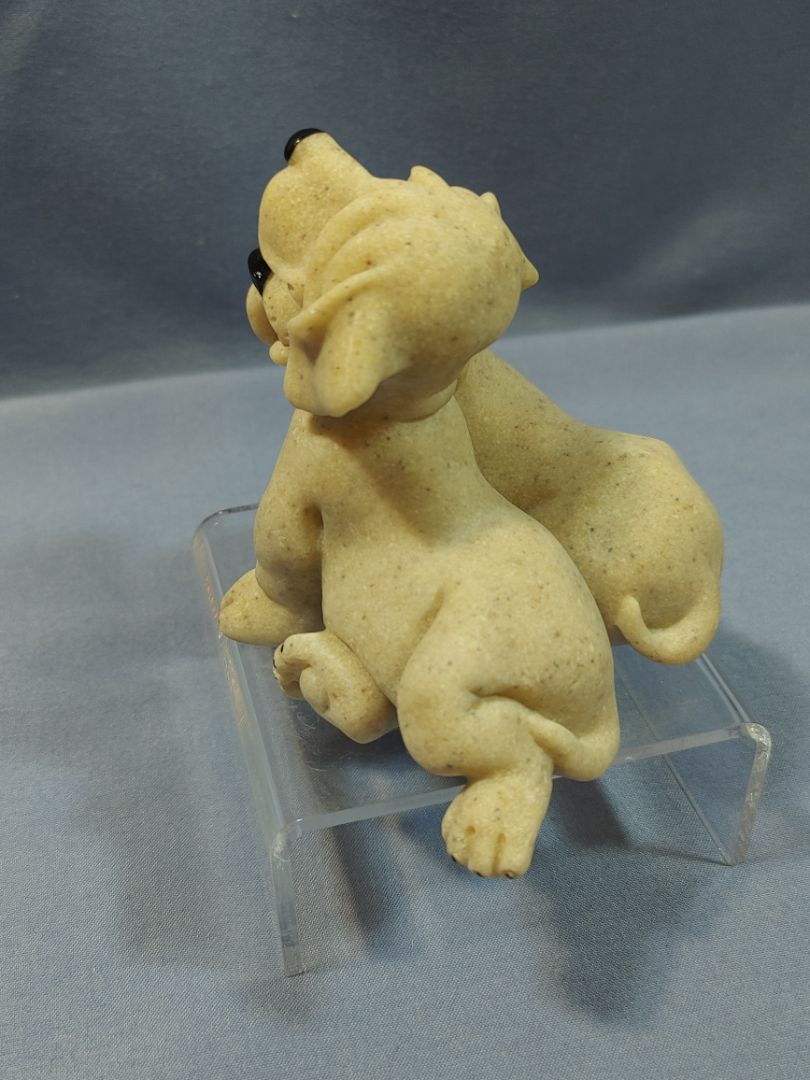 Quarry Critters, Pebbles & Patch Hound Dog Puppy Figurines 4” X 3”, 4"X3"
