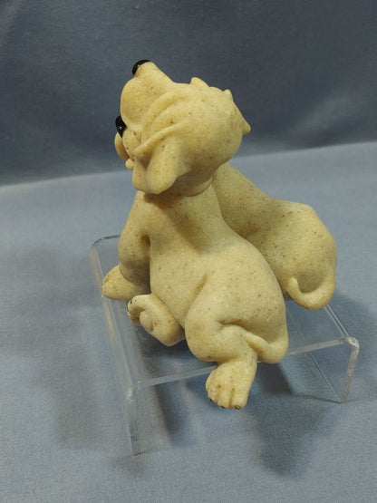 Quarry Critters, Pebbles & Patch Hound Dog Puppy Figurines 4” X 3”, 4"X3"