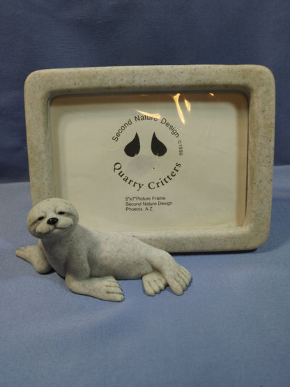 Quarry Critters, Second Nature Design “Sammy the Seal” Picture frame, 8"