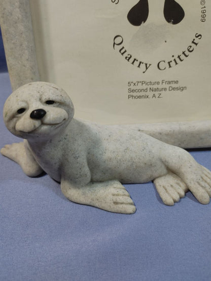 Quarry Critters, Second Nature Design “Sammy the Seal” Picture frame, 8"