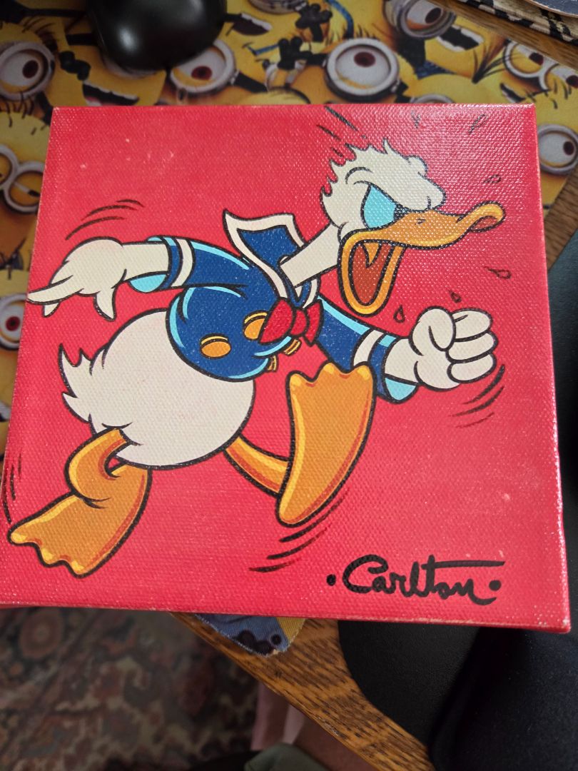 Angry Donald Duck Print Trevor Carlton