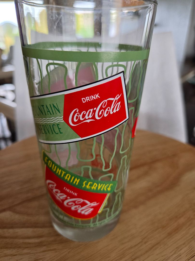 Coca=Cola drinking glass