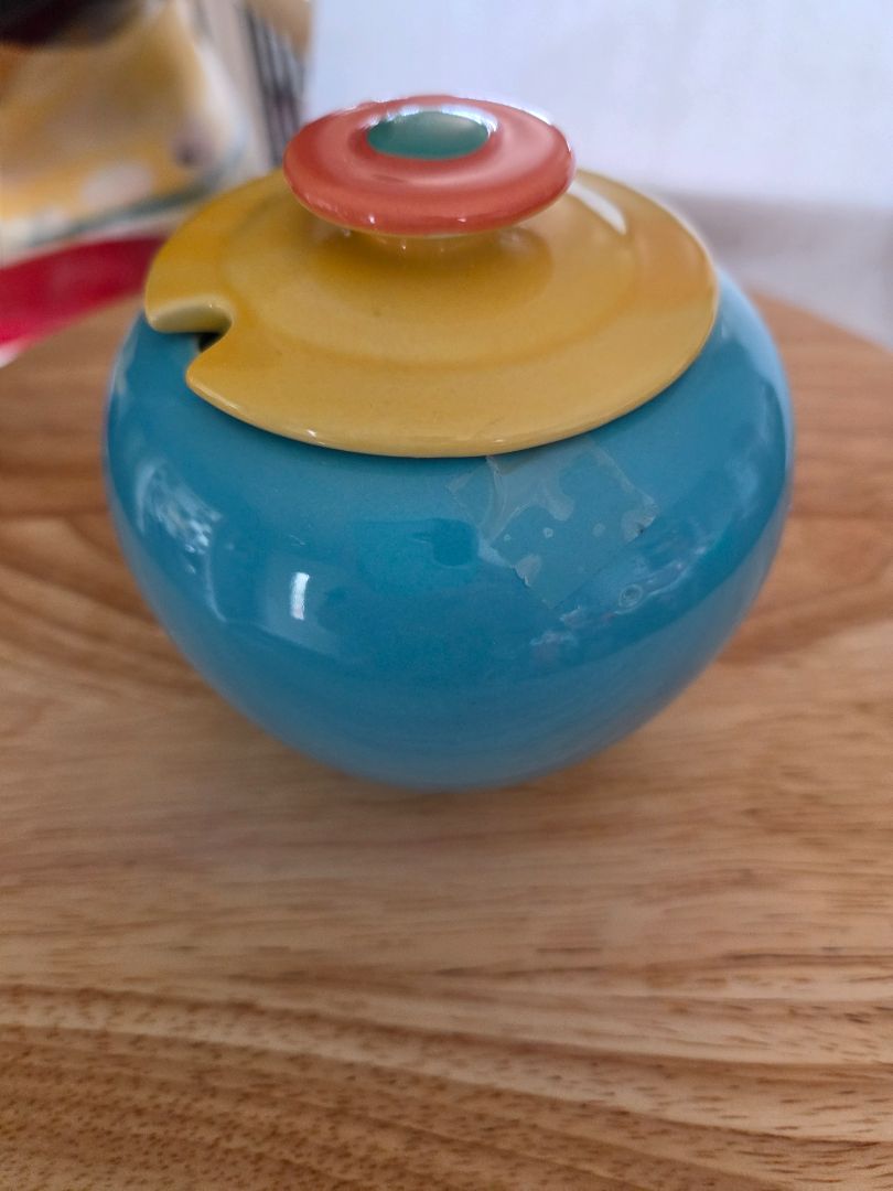 Colorways sugar bowl with lid- Lynn Stymeist