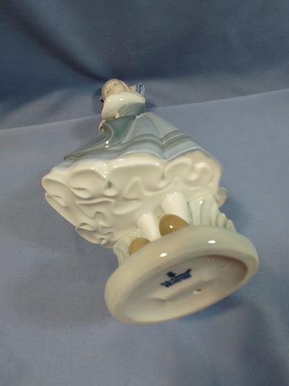 Lladro 1983 Porcelain Figurine, “From my Garden-Budding Blossoms” #1416, 10.5"