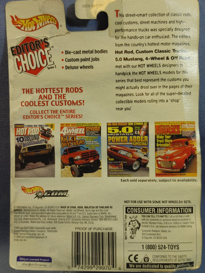 Hot Wheels 2000 editor's choice target exclusive 99 Mustang GT New/Sealed