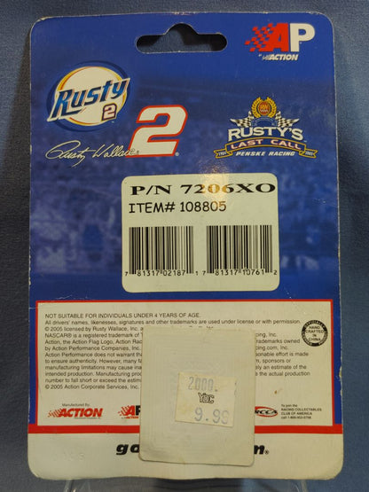 2005 Rusty Wallace Diecast Stock Car 1:64 Rusty's Last Call Limited Edition OC