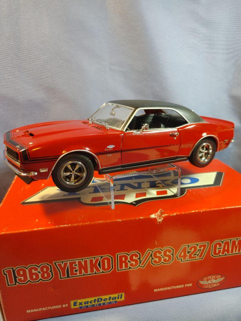 1968 Yenko Chevrolet Camaro 427 RS/SS 1/18 LANE SUPERCAR red diecast car G