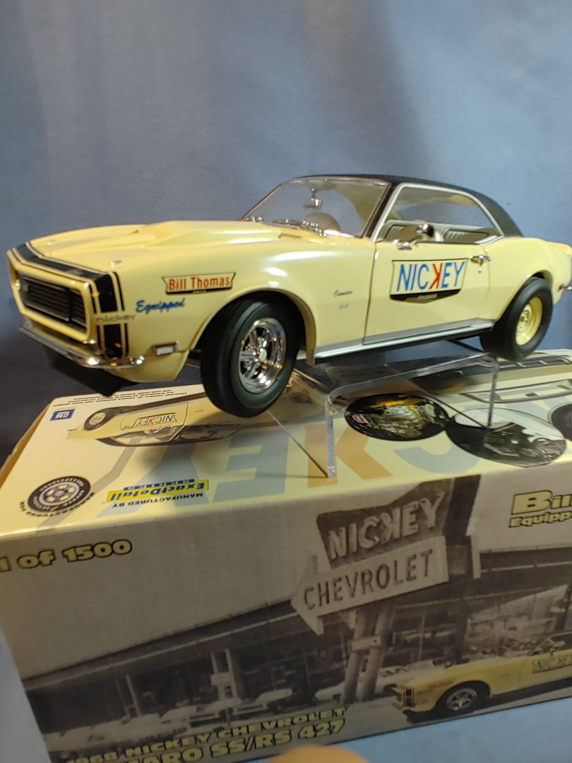 1968 NICKEY CHEVROLET CAMARO SS/RS 1:18 EXACT DETAIL LIMITED EDITION 1500