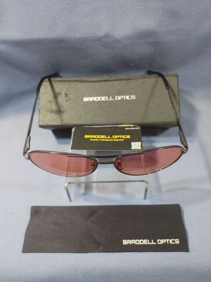Braddell Optics Sunglasses Black Aviator Photochromic