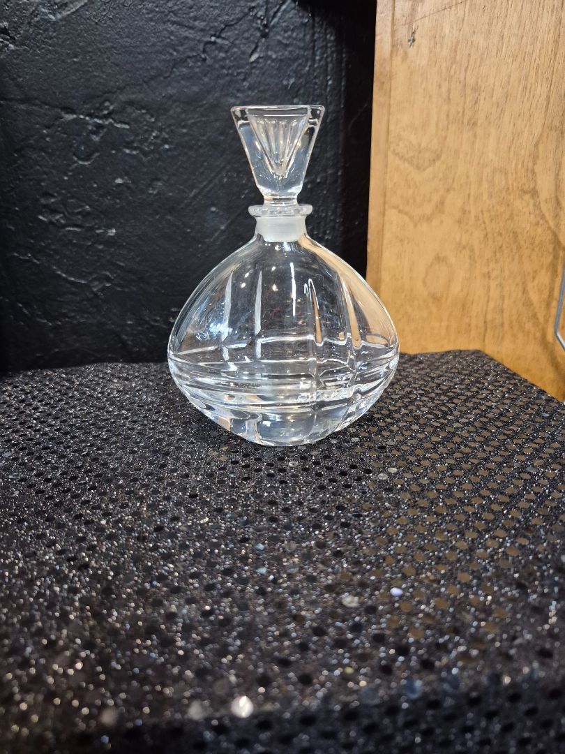Vintage Perfume Bottle, 4" × 5" × 2.25"