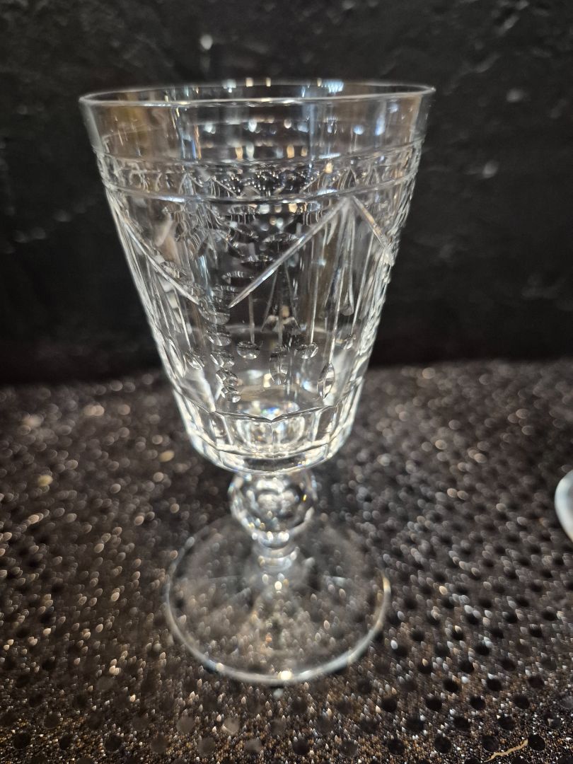 Crystal Sherry Glasses, Set of 4