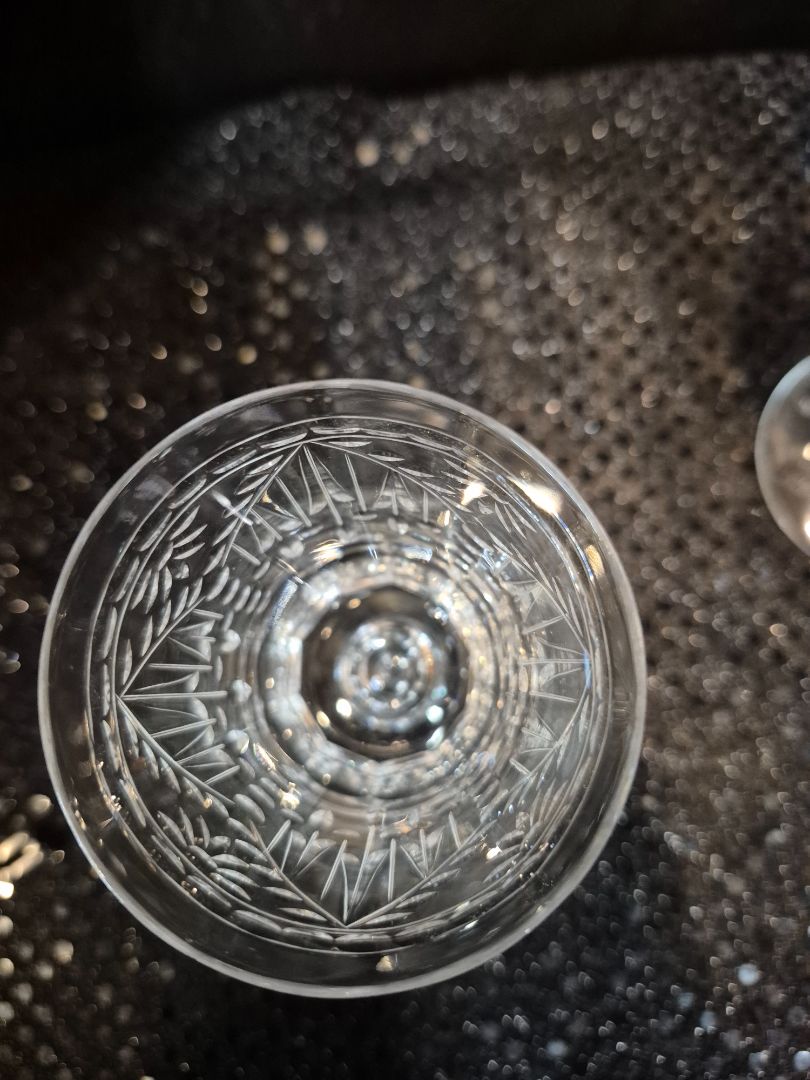 Crystal Sherry Glasses, Set of 4