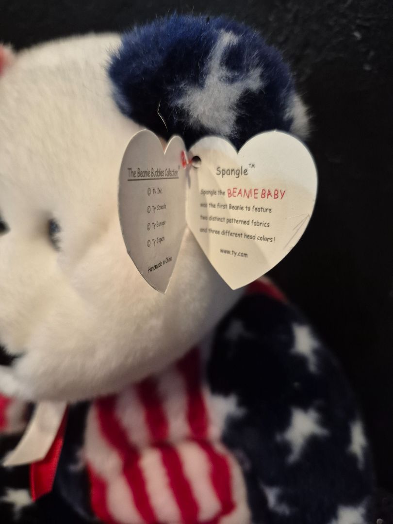 Red, White, & Blue Ty Spangle Beanie Baby, 14"