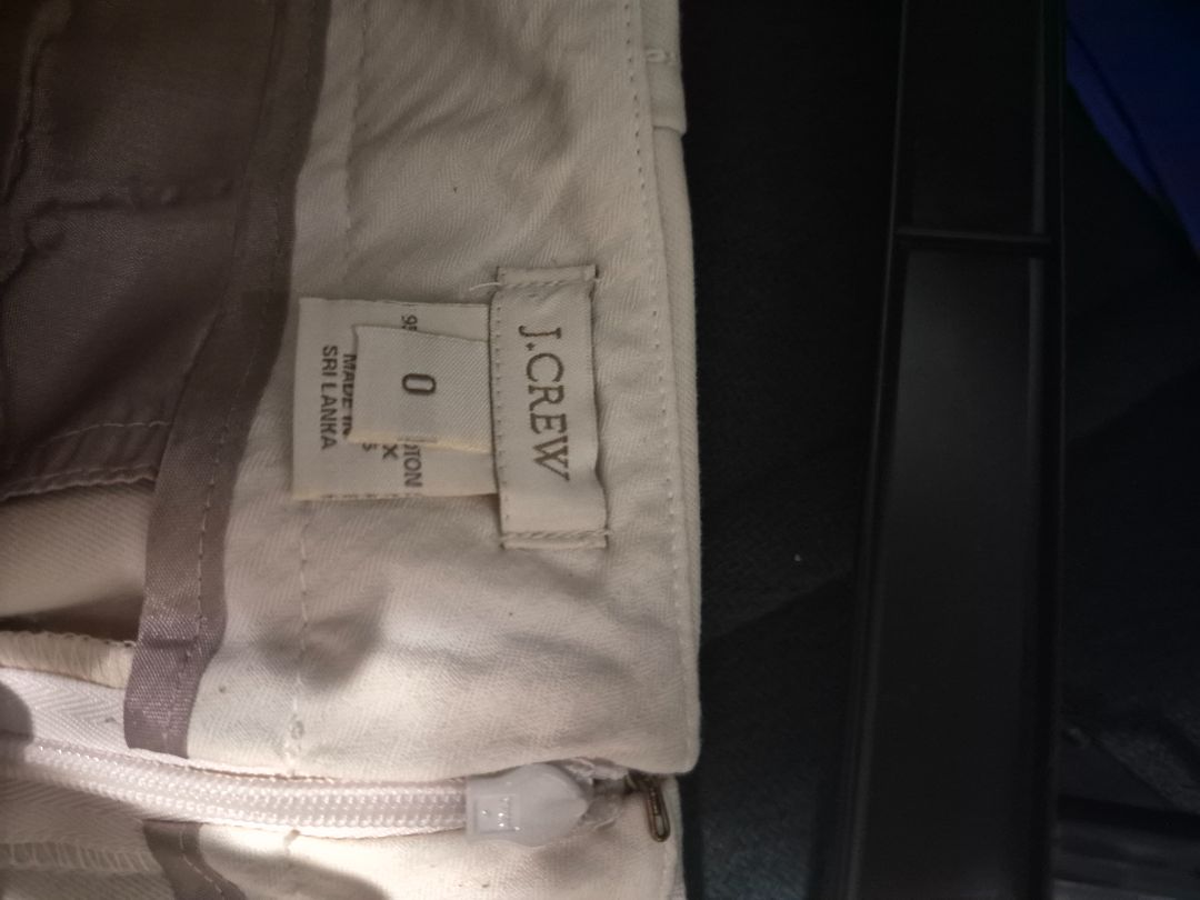 Cream J. Crew No. 2 Pencil Skirt, 0