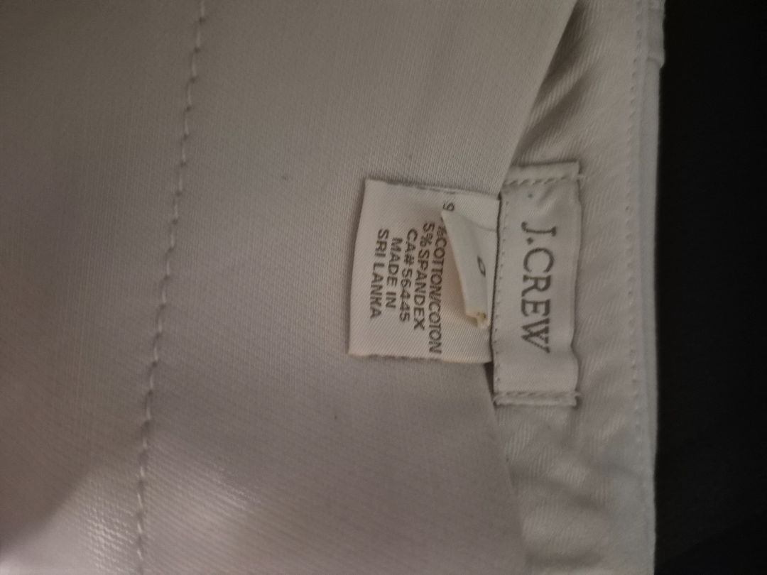 Cream J. Crew No. 2 Pencil Skirt, 0