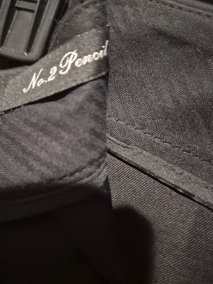 Black J. Crew No. 2 Pencil Skirt, 0