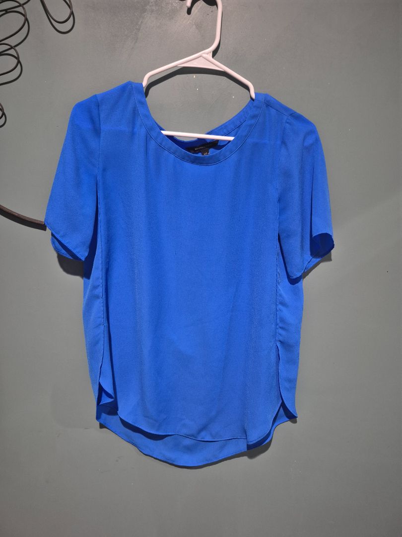 Blue Banana Republic Short Sleeve Blouse, XS