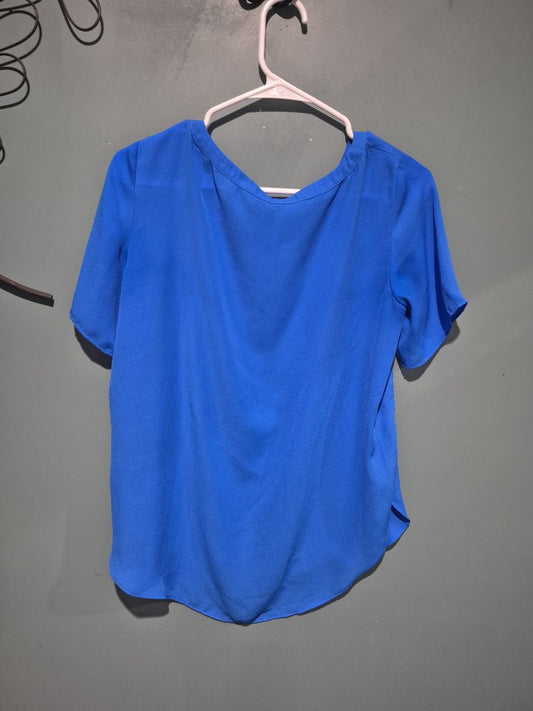 Blue Banana Republic Short Sleeve Blouse, XS