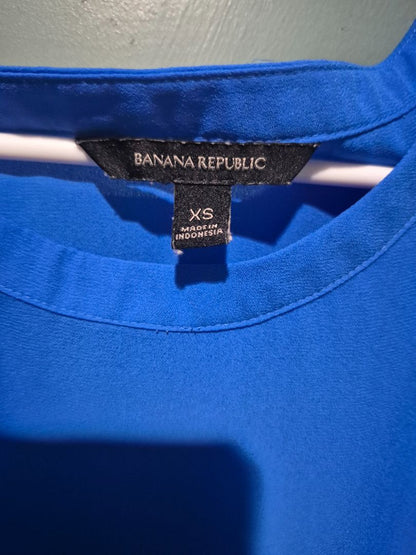 Blue Banana Republic Short Sleeve Blouse, XS