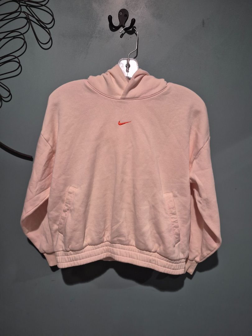 Apricot Nike Hoodie w/Pockets; Nike Logo, Change, Love, Growth, L, Youth