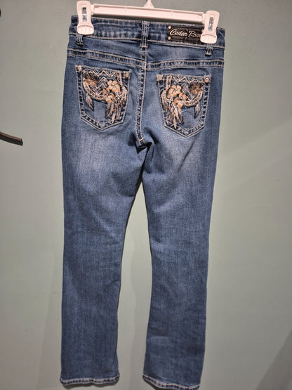Cedar Rose Denim Jeans, 14 Youth