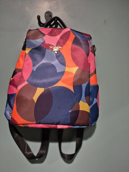 Multi  Backpack Type Bag/Purse, 13" × 14"