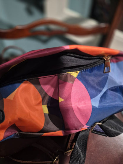 Multi  Backpack Type Bag/Purse, 13" × 14"