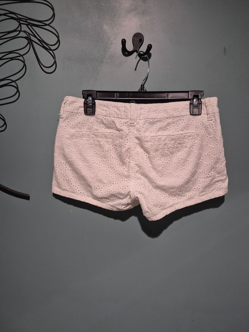 White So Eyelet Shorts, 5