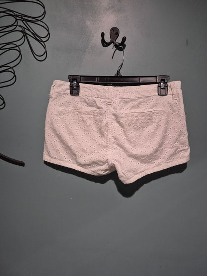 White So Eyelet Shorts, 5