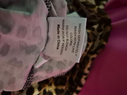 Small Leopard Print  Mini Skort, L