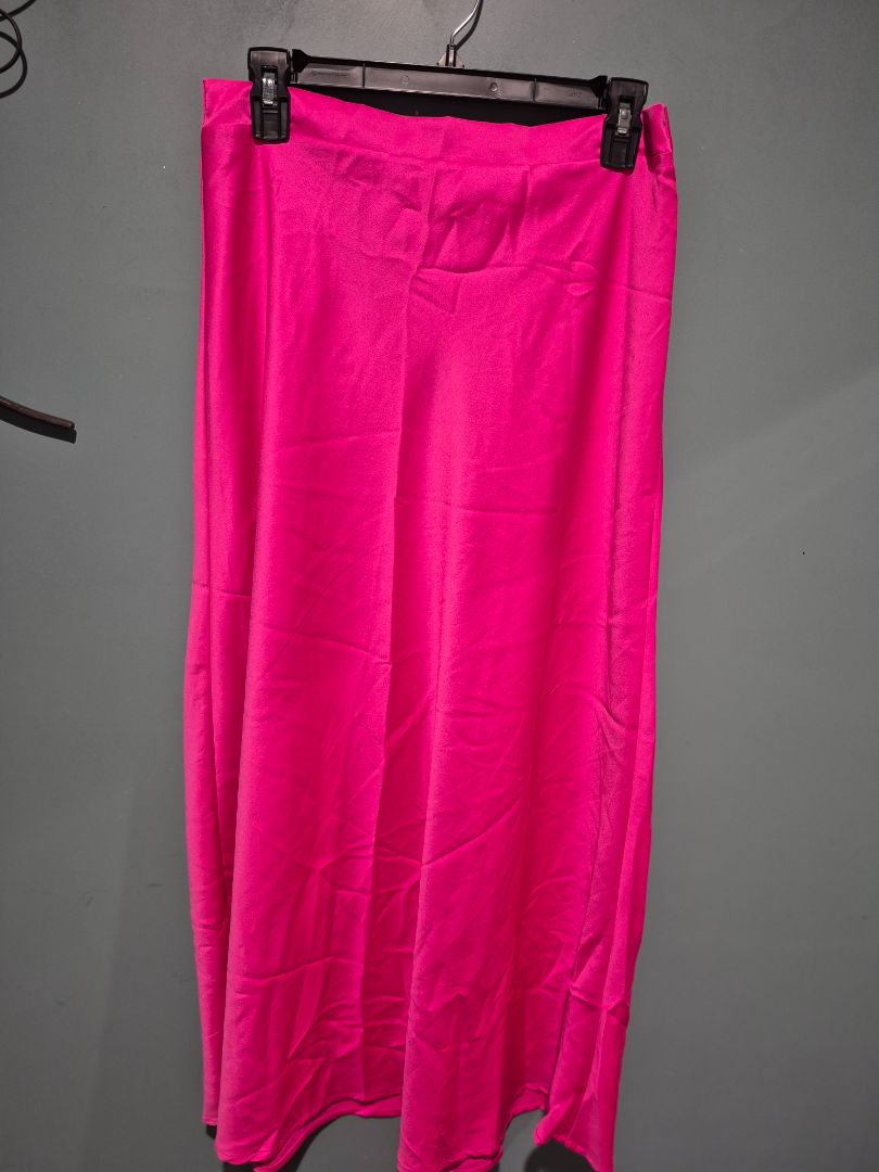 Hot Pink Haute Monde Maxi Skirt, L