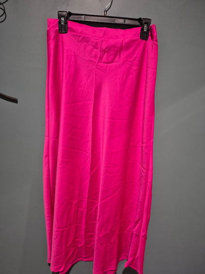 Hot Pink Haute Monde Maxi Skirt, L