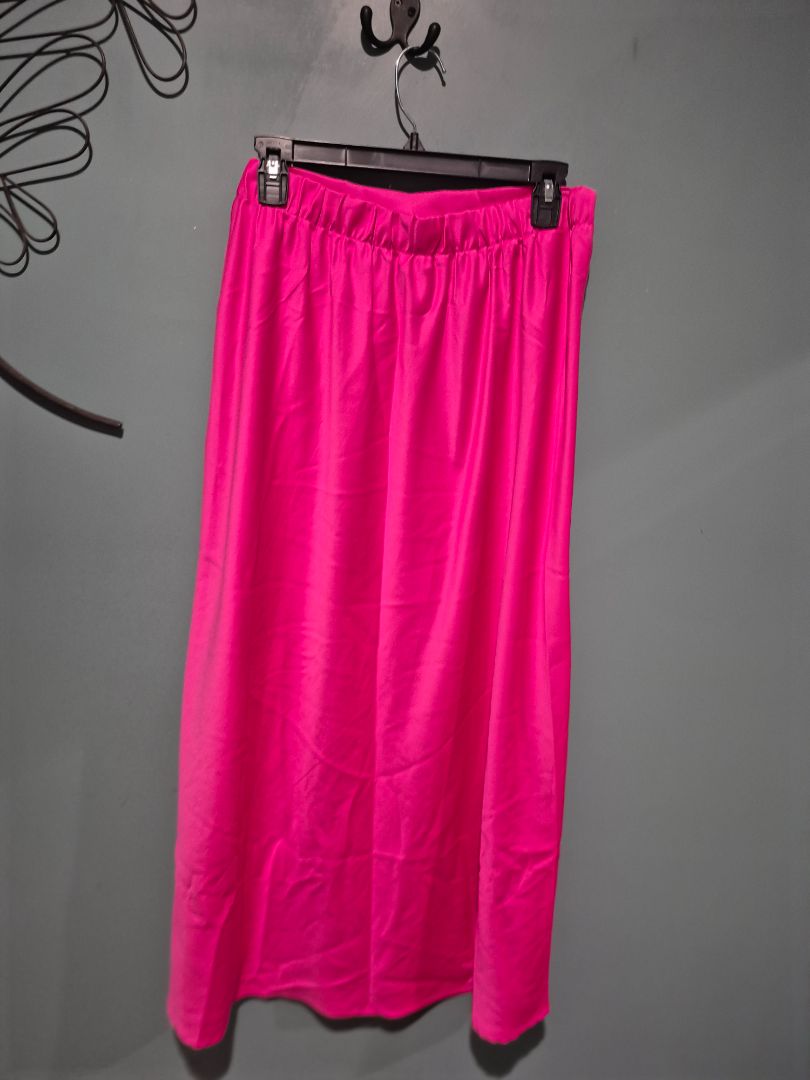 Hot Pink Haute Monde Maxi Skirt, L