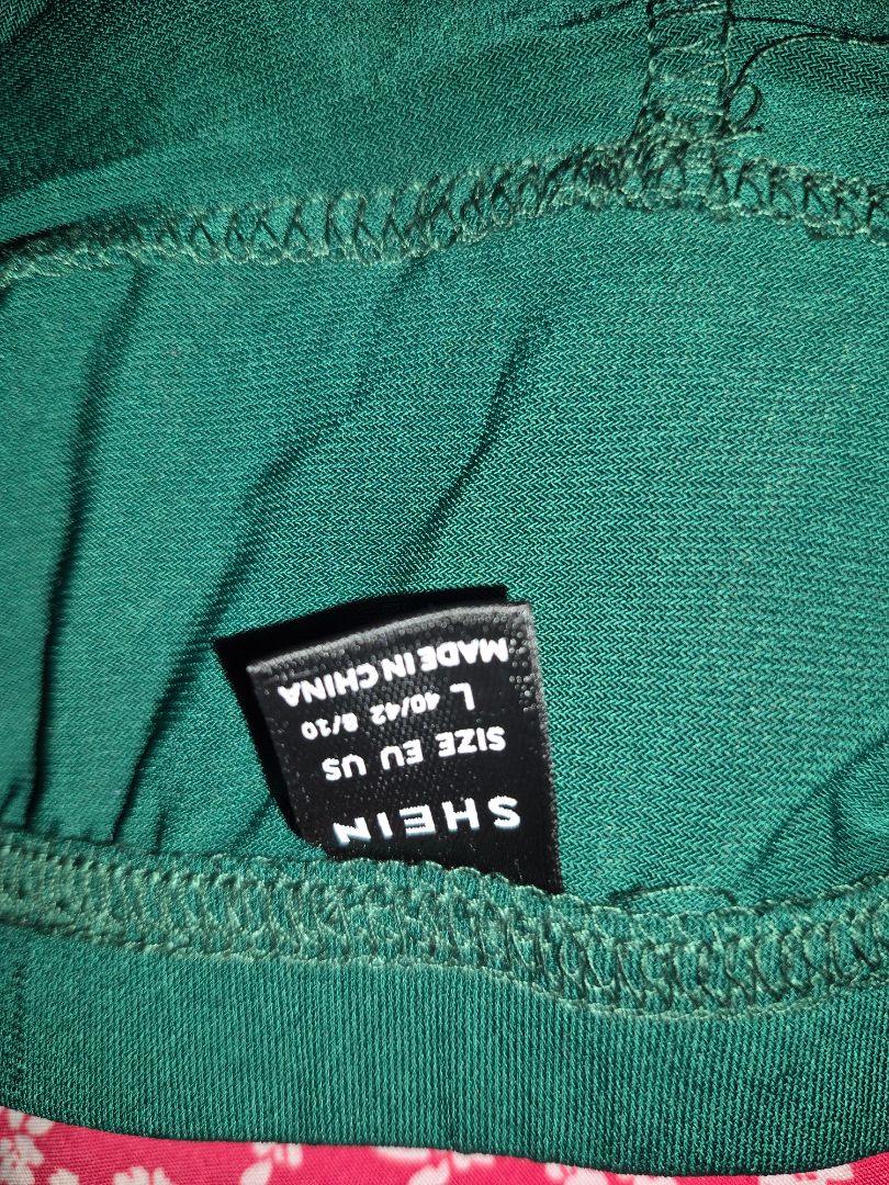 Green Shein EZ Wear Ruffled Skort, L