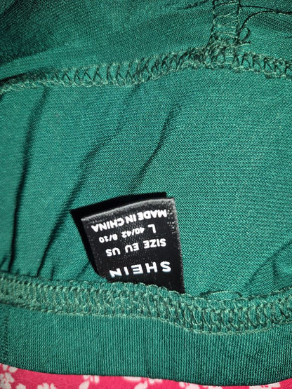 Green Shein EZ Wear Ruffled Skort, L