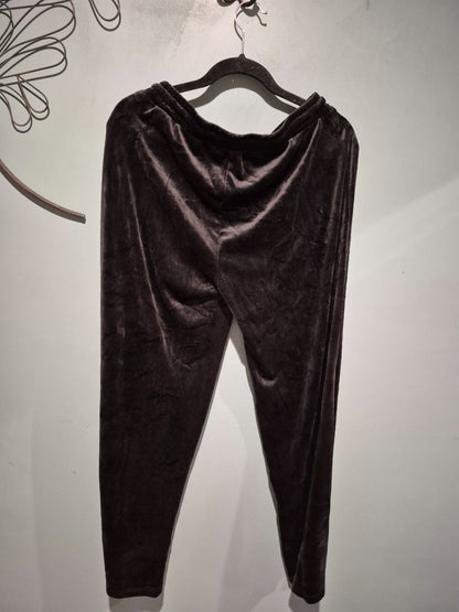 Black Shein Vintage Velvet Pants, L